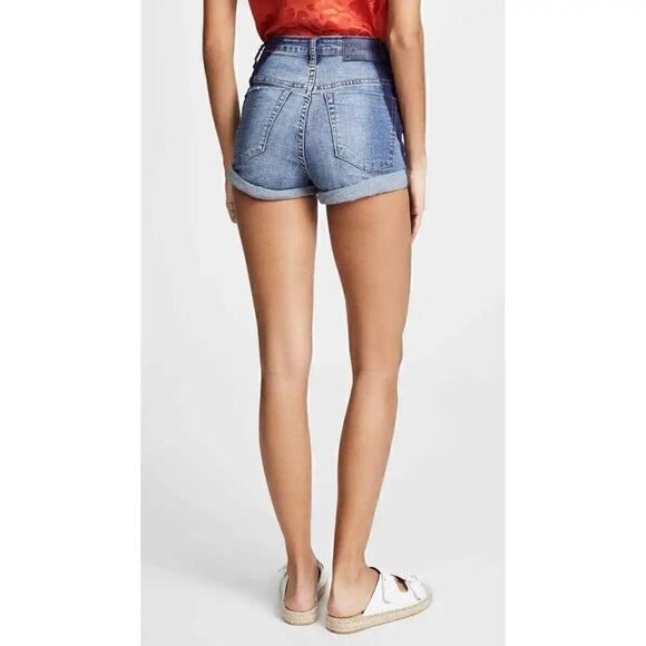 One Teaspoon Harlets Denim Jean Shorts Superstar Blue - Picture 3 of 11